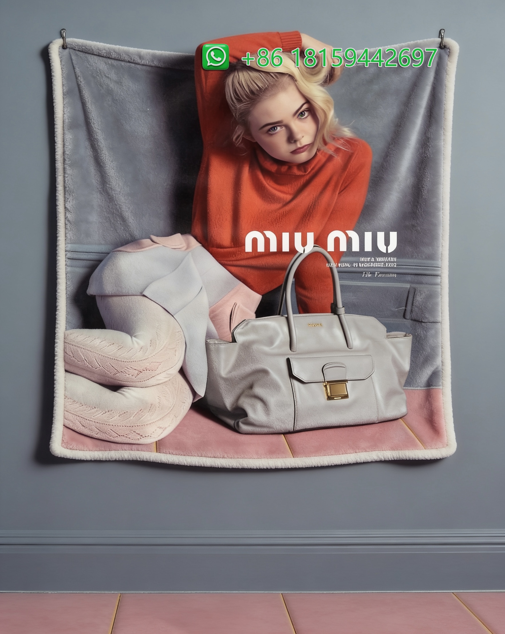 Miumiu Throw Blankets
